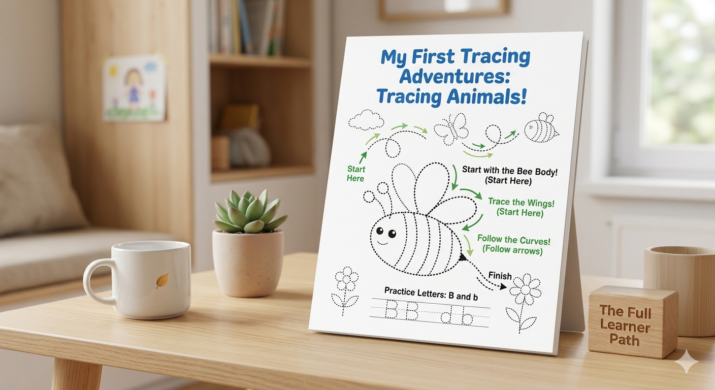 Ajude Seu Filho a Dominar a Escrita com Minhas Primeiras Aventuras de Traçado: Uma Jornada Bilíngue!